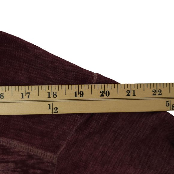 American Eagle Open Front Hooded Cardigan Womens Size S Lightweight Burgundy - Picture 5 of 16
